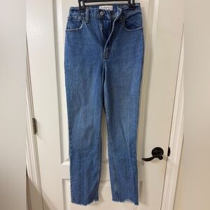 Abercrombie & Fitch Straight-Leg Blue Denim Jeans